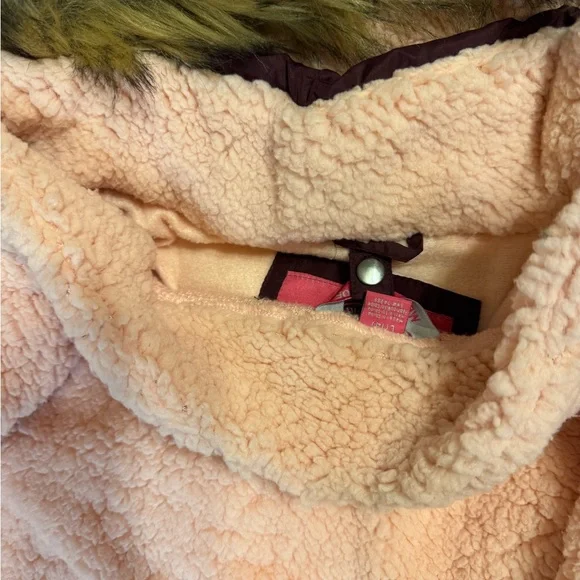 Weatherproof Maroon Puffer Jacket with Faux Fur Hood - Picture 7 of 7